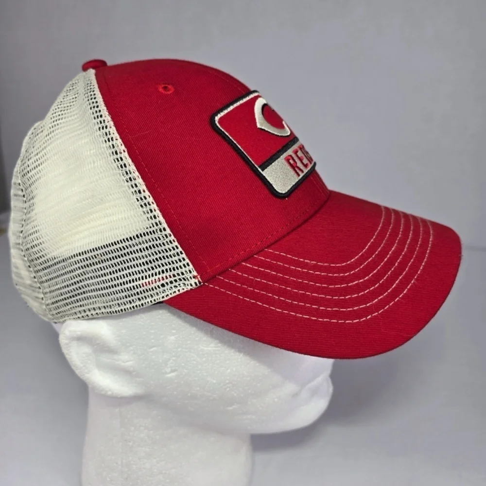 Cincinnati Reds '47 Brand MLB Trucker Hat Red White Mesh Snapback Youth OSFA